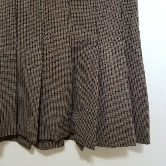 Abercrombie & Fitch skirt Small plaid houndstooth pleated high rise schoolgirl - Picture 6 of 15